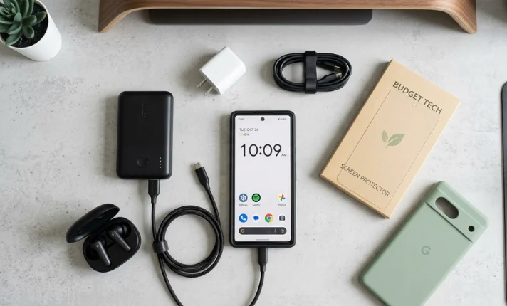 Best budget mobile accessories including power bank, earbuds, charger and phone case