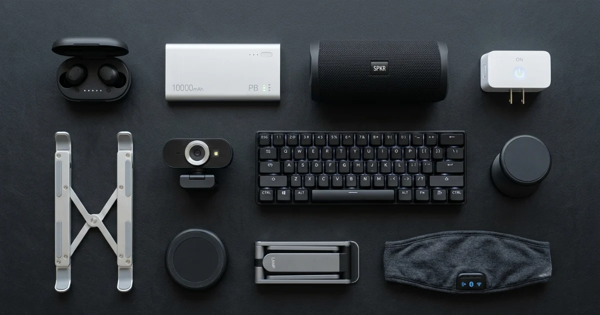 Budget gadgets that feel expensive — flat lay of affordable tech picks 2026